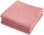 Sebra Muslinfilt 3-pack|Blossom Pink