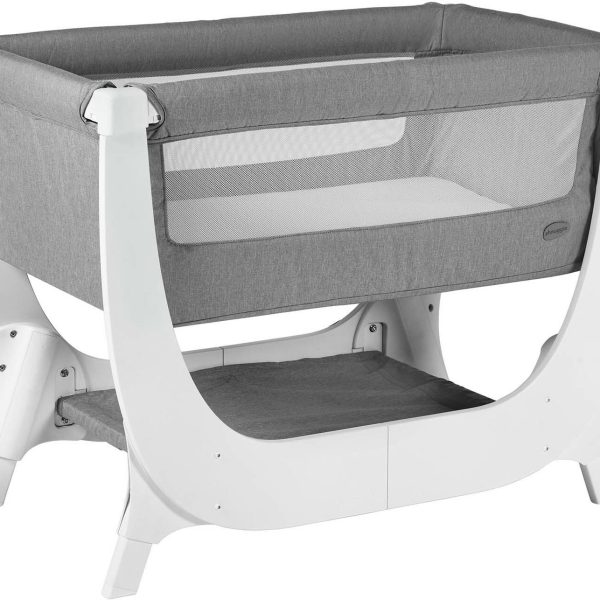 Shnuggle Air Bedside Crib|Dove Grey