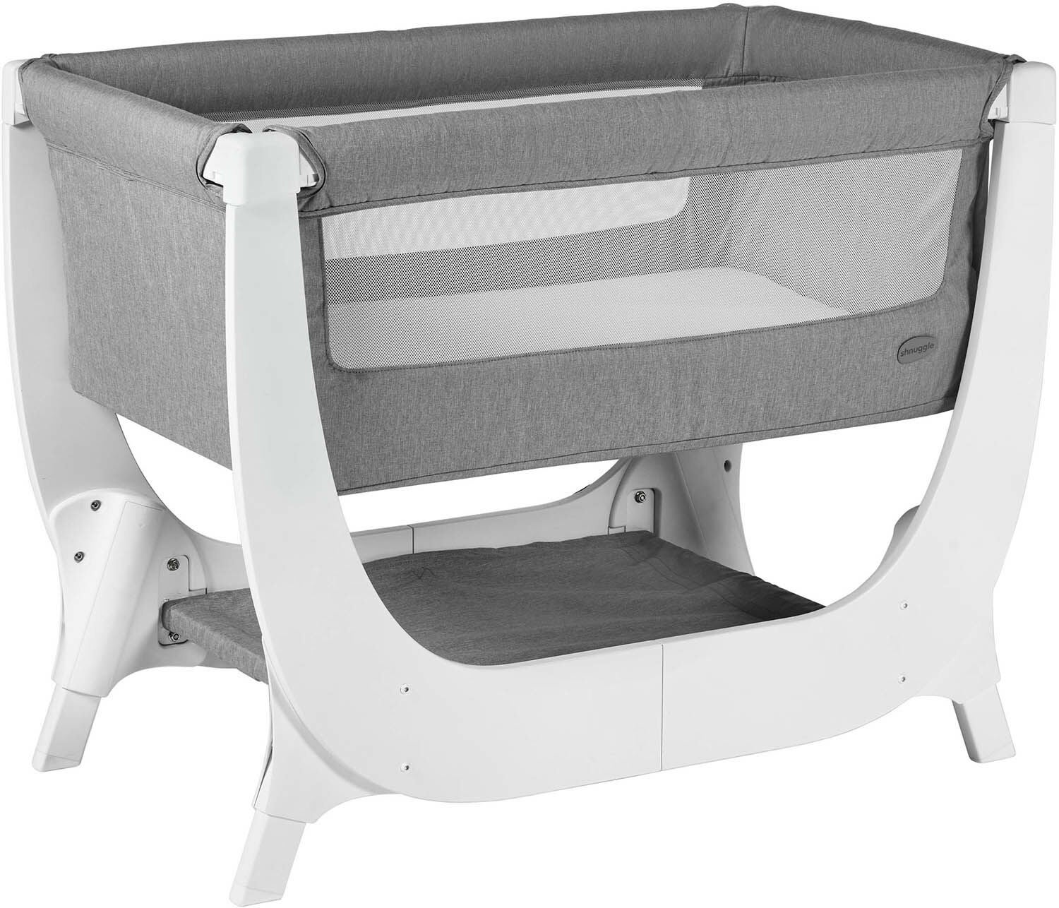 Shnuggle Air Bedside Crib|Dove Grey