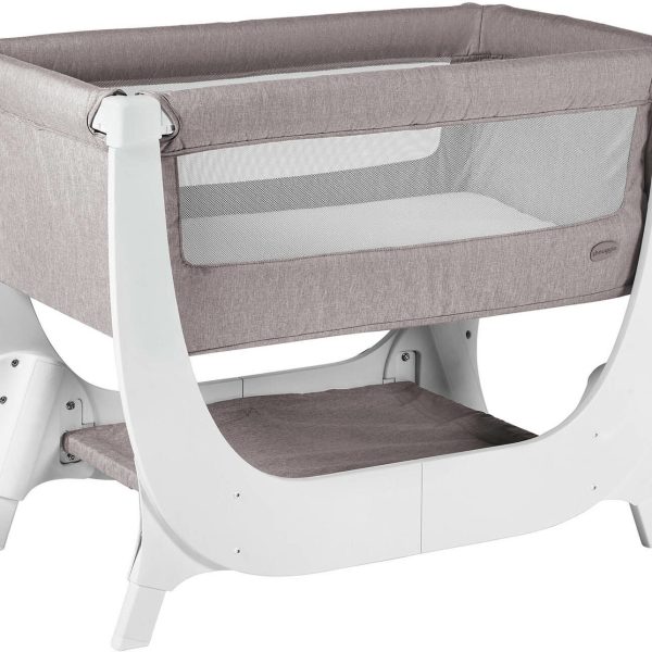 Shnuggle Air Bedside Crib|Stone Grey