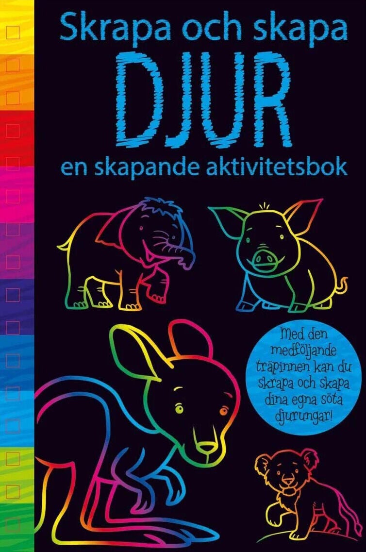 Skrapa Och Skapa Pysselbok Djur