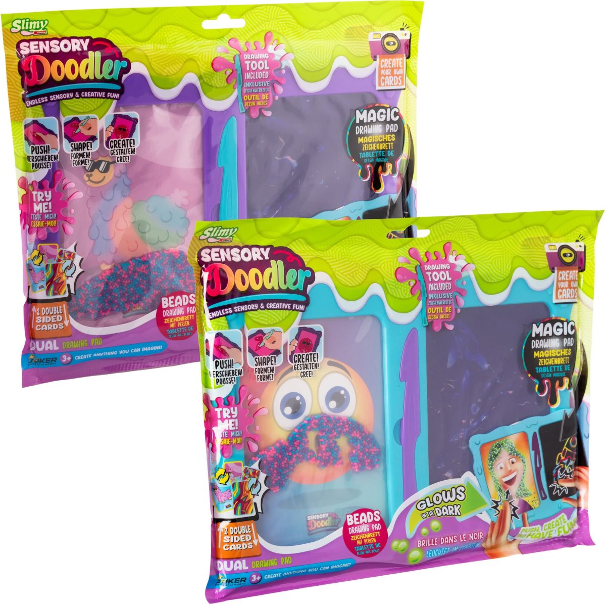 Slimy Sensory Doodler Dubbel Ritplatta Blandad|