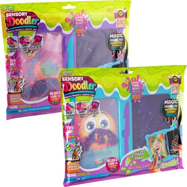 Slimy Sensory Doodler Dubbel Ritplatta Blandad|