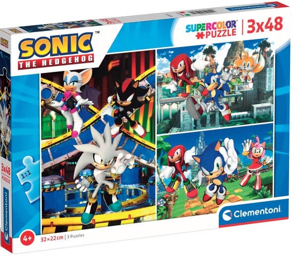 Sonic Pussel 3x48 Bitar|