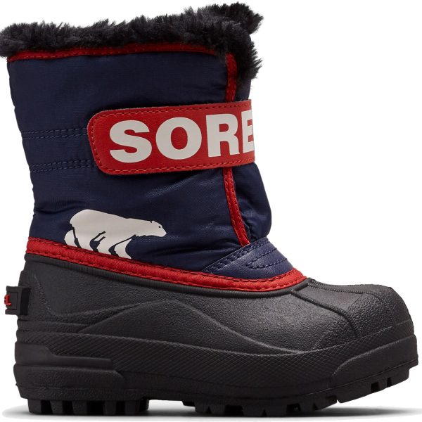 Sorel Children's Snow Commander Vinterkängor|Nocturnal/Sail Red