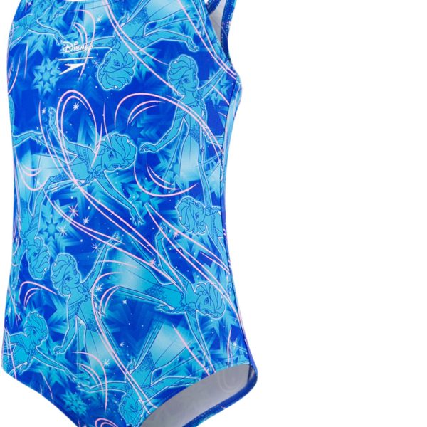 Speedo Disney Frozen Allover Baddräkt|Blue/Turquoise 98