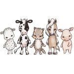 Stickstay Wallsticker Farmhouse Friends|