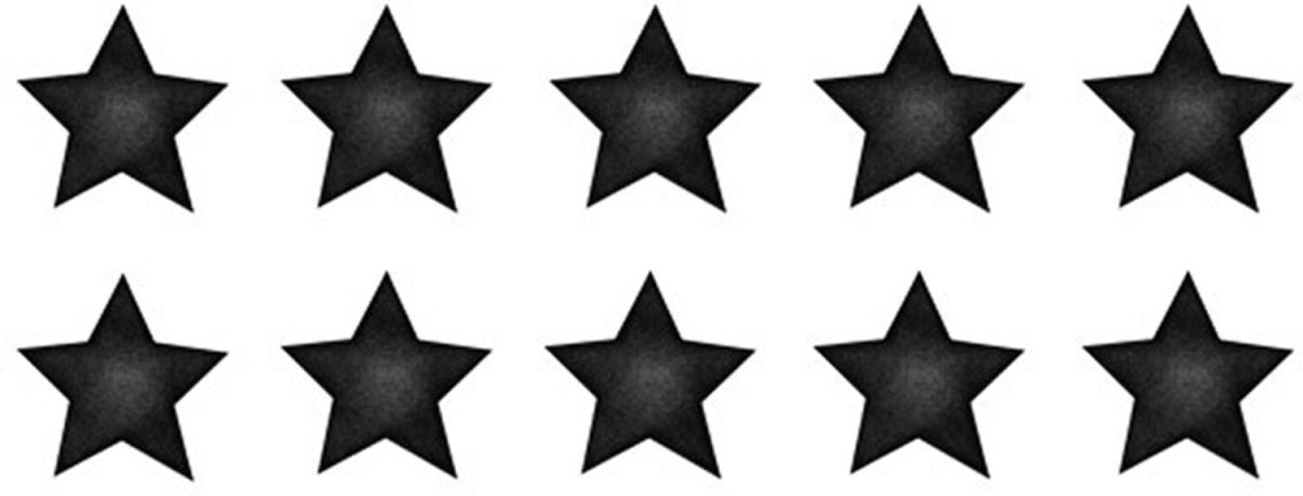 Stickstay Wallsticker Stars Small|Nearly Black