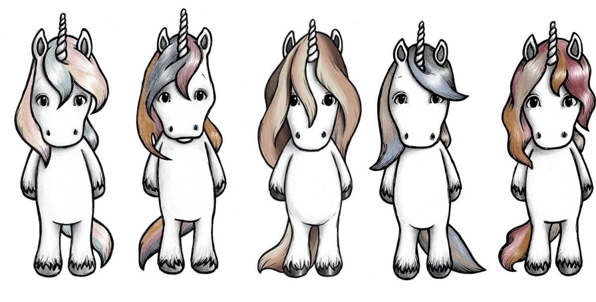 Stickstay Wallsticker Unicorn Friends