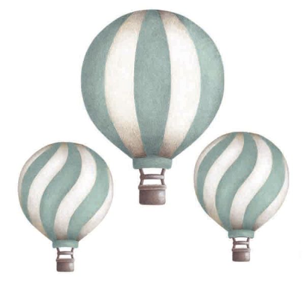 Stickstay Wallsticker Vintage Balloon Set|Dark Mint