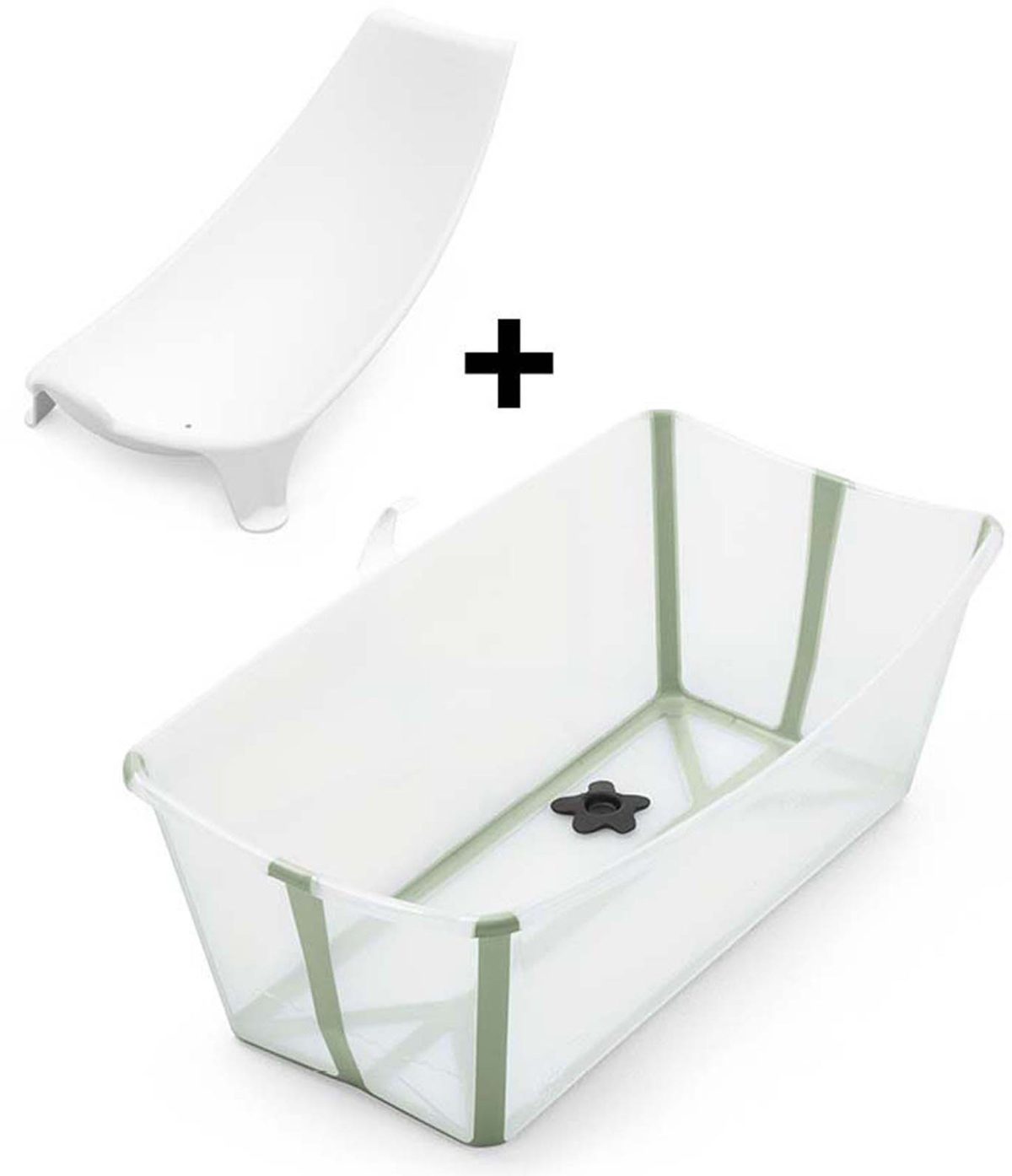 Stokke Flexi Bath Badbalja &  Badstöd|Transparent Green