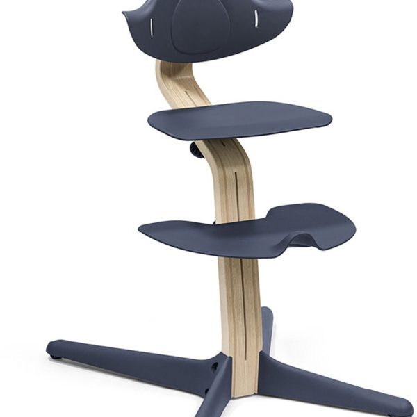 Stokke Nomi Matstol Natural|Navy