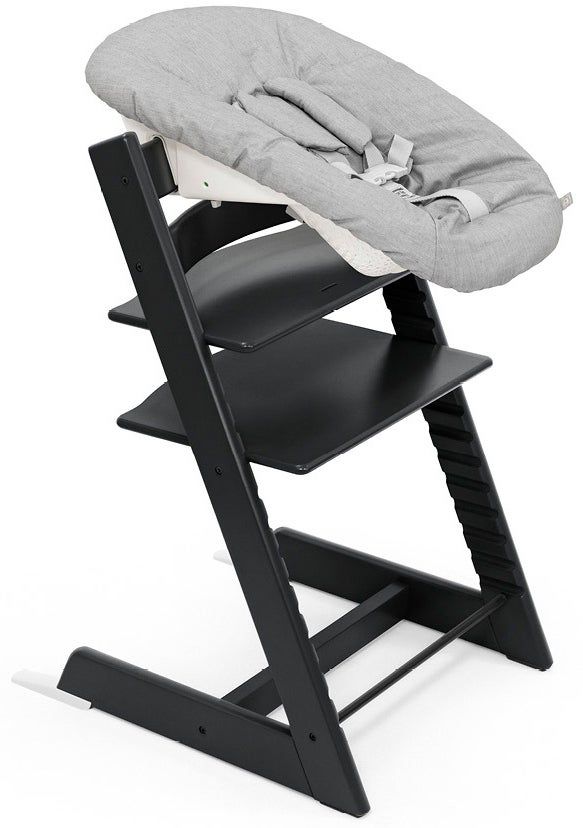 Stokke Tripp Trapp Matstol inkl. Newborn Set|Black/Grey