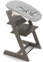 Stokke Tripp Trapp Matstol inkl. Newborn Set|Hazy Grey/Grey