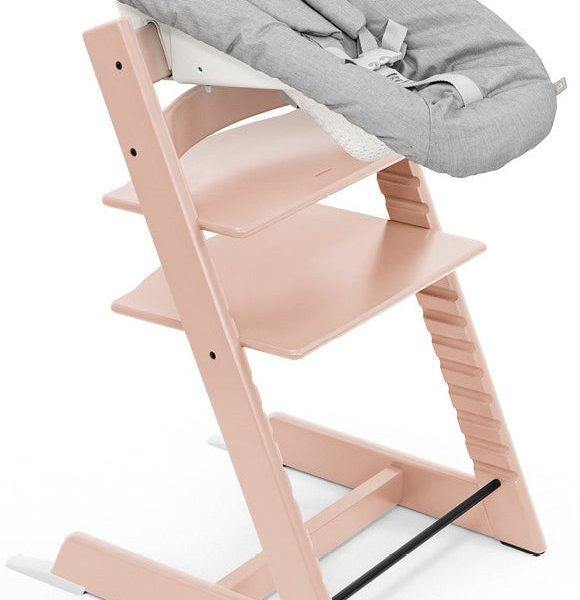 Stokke Tripp Trapp Matstol inkl. Newborn Set|Serene Pink/Grey