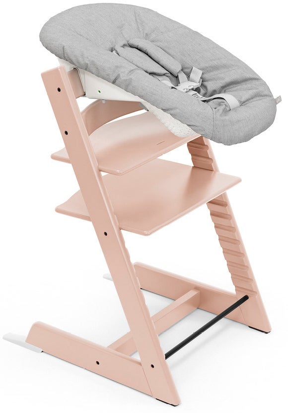 Stokke Tripp Trapp Matstol inkl. Newborn Set|Serene Pink/Grey