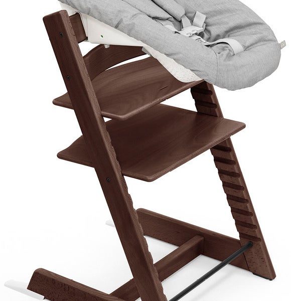 Stokke Tripp Trapp Matstol inkl. Newborn Set|Walnut/Grey