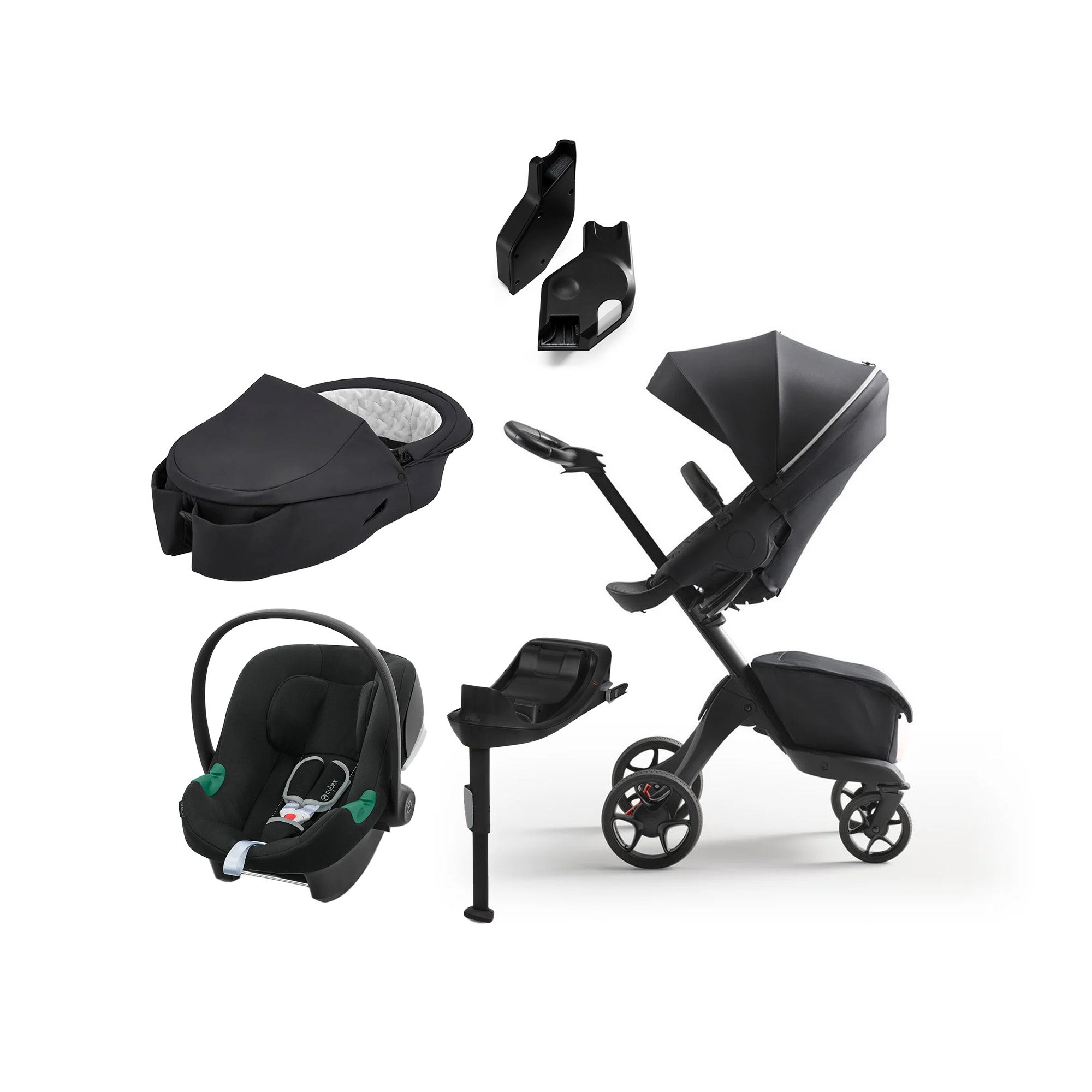 Stokke Xplory X Duovagn inkl. Cybex Aton B2 &  Bas