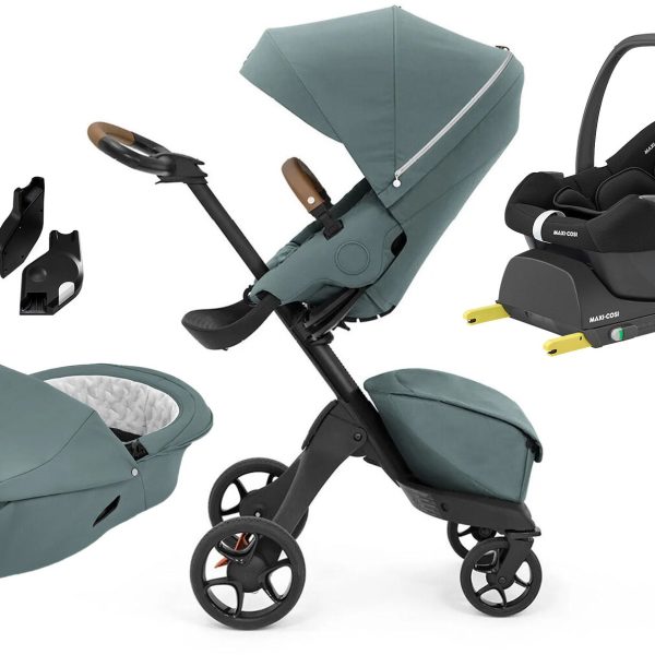 Stokke Xplory X Duovagn inkl. Maxi-Cosi CabrioFix i-Size &  Bas