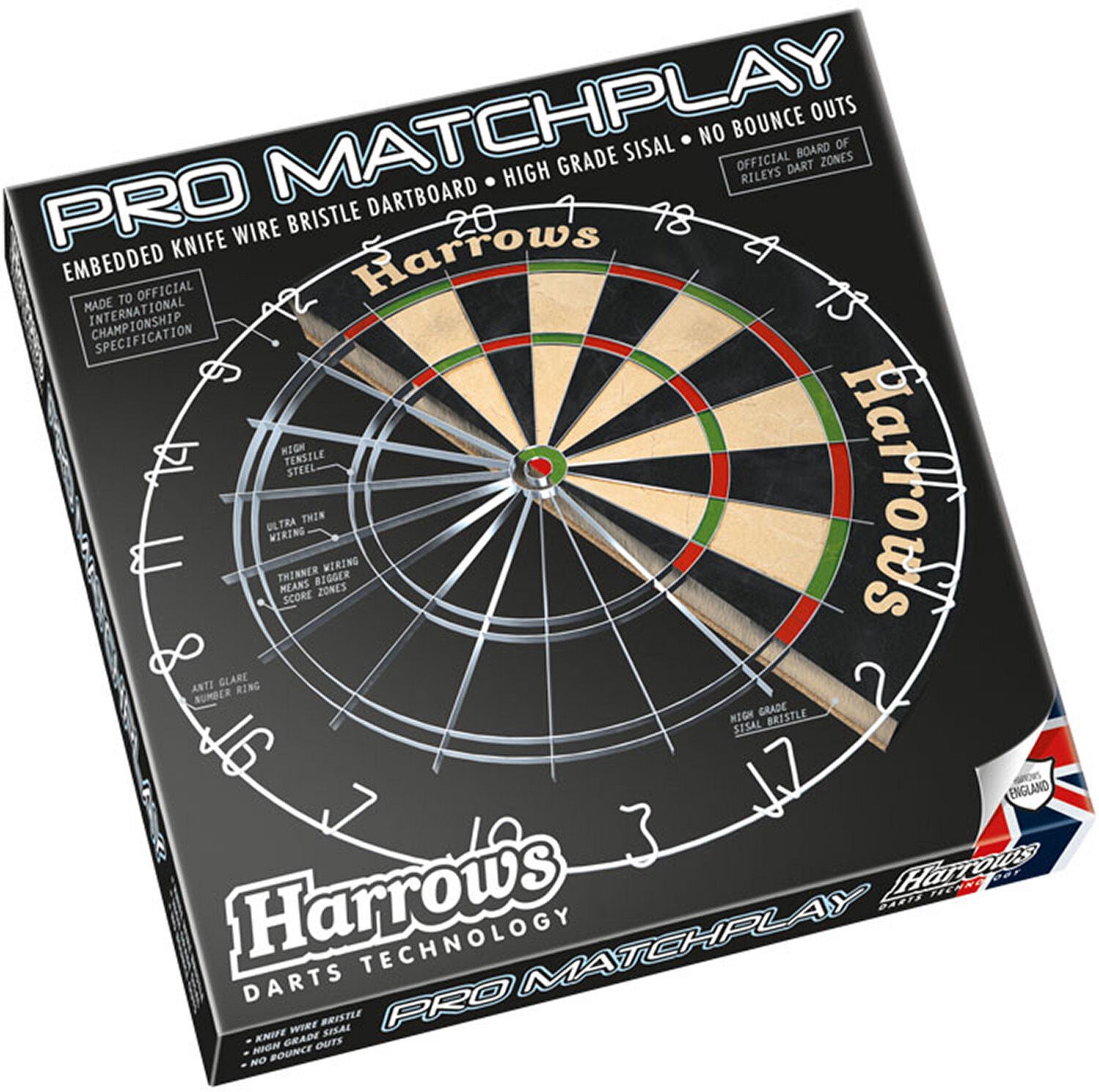 Sunsport Harrows Pro Matchplay Darttavla|Svart