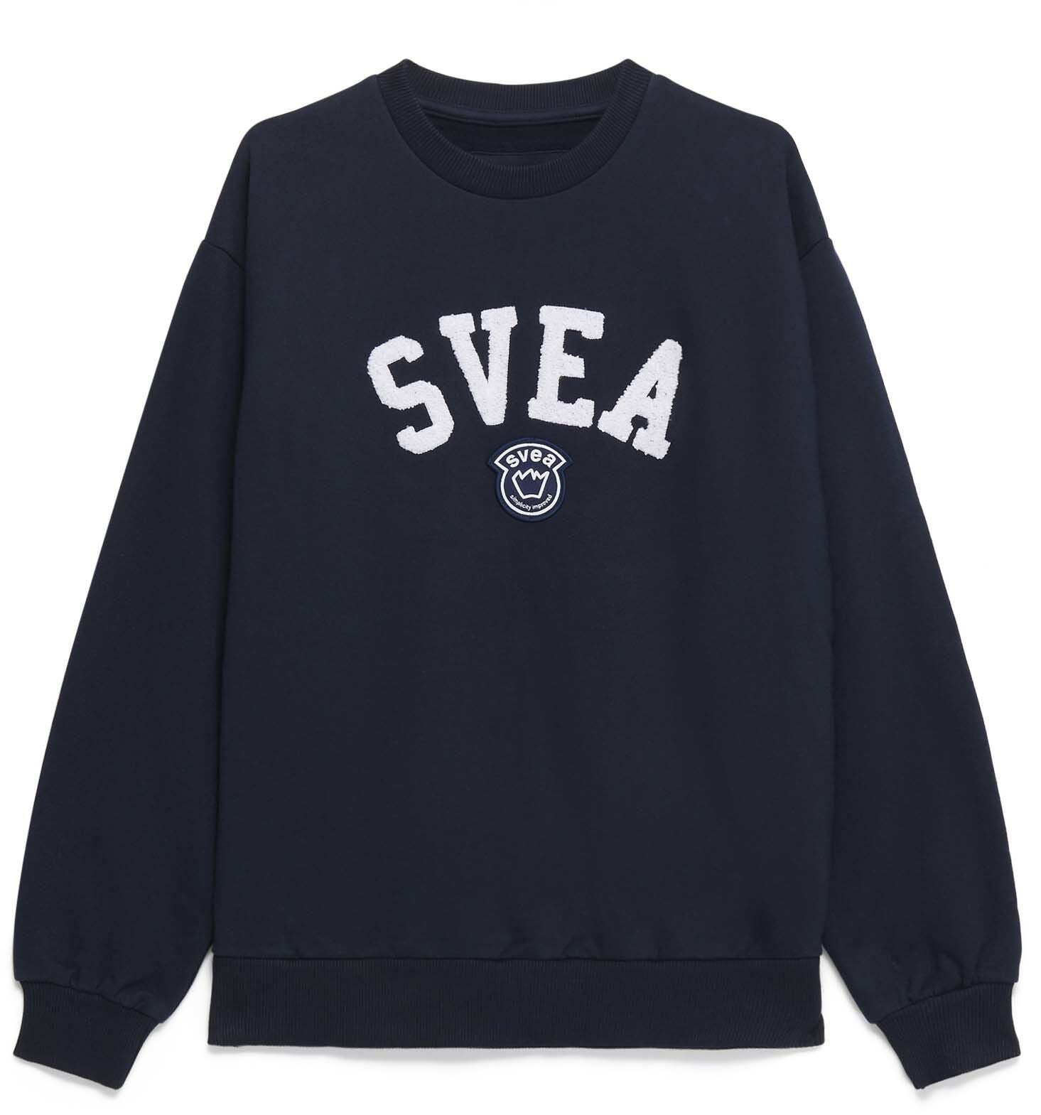 Svea Logo Crew Tröja|Navy