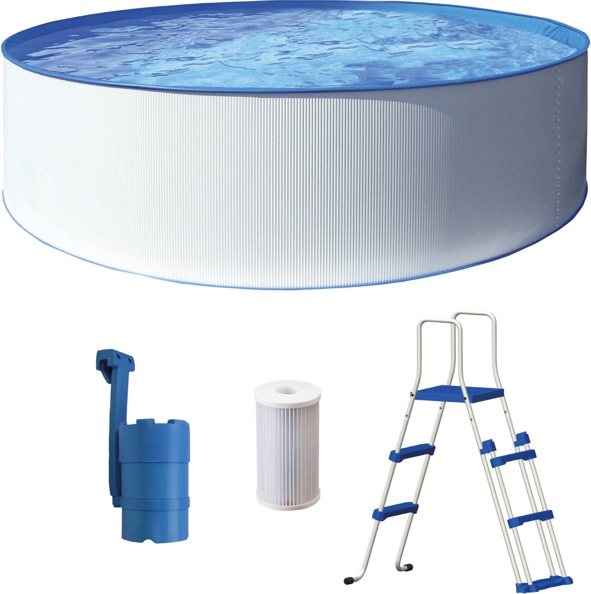 Swim &  Fun Kreta Pool Med Skimmer 350 cm|