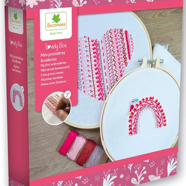 Sycomore Lovely Box Pysselset Mina Första Broderier|