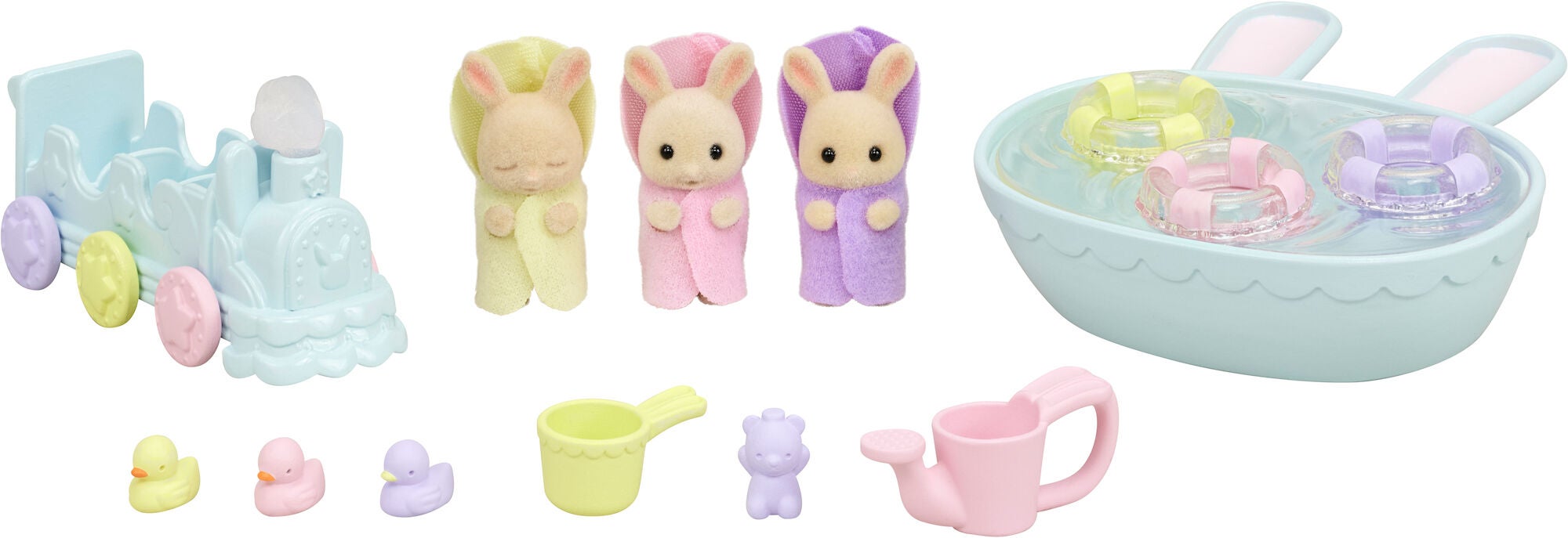 Sylvanian Families Dockhustillbehör Triplets Baby Bathtime Set|