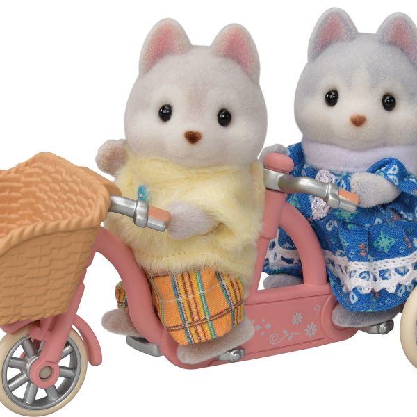 Sylvanian Families Tandemcyklingsset Syster &  Bror Husky|