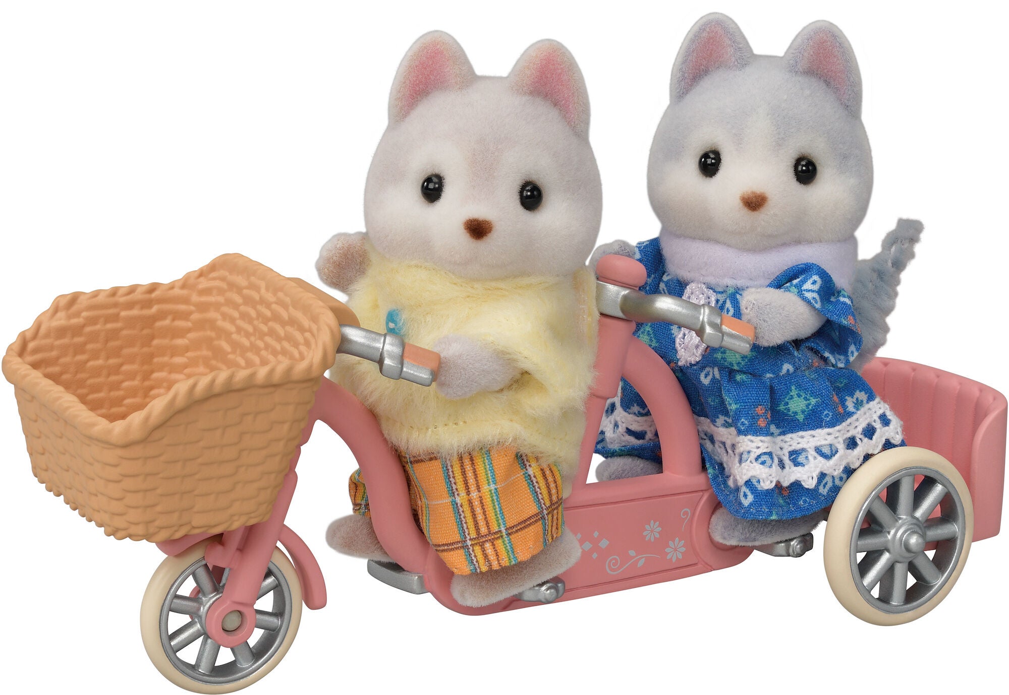 Sylvanian Families Tandemcyklingsset Syster &  Bror Husky|