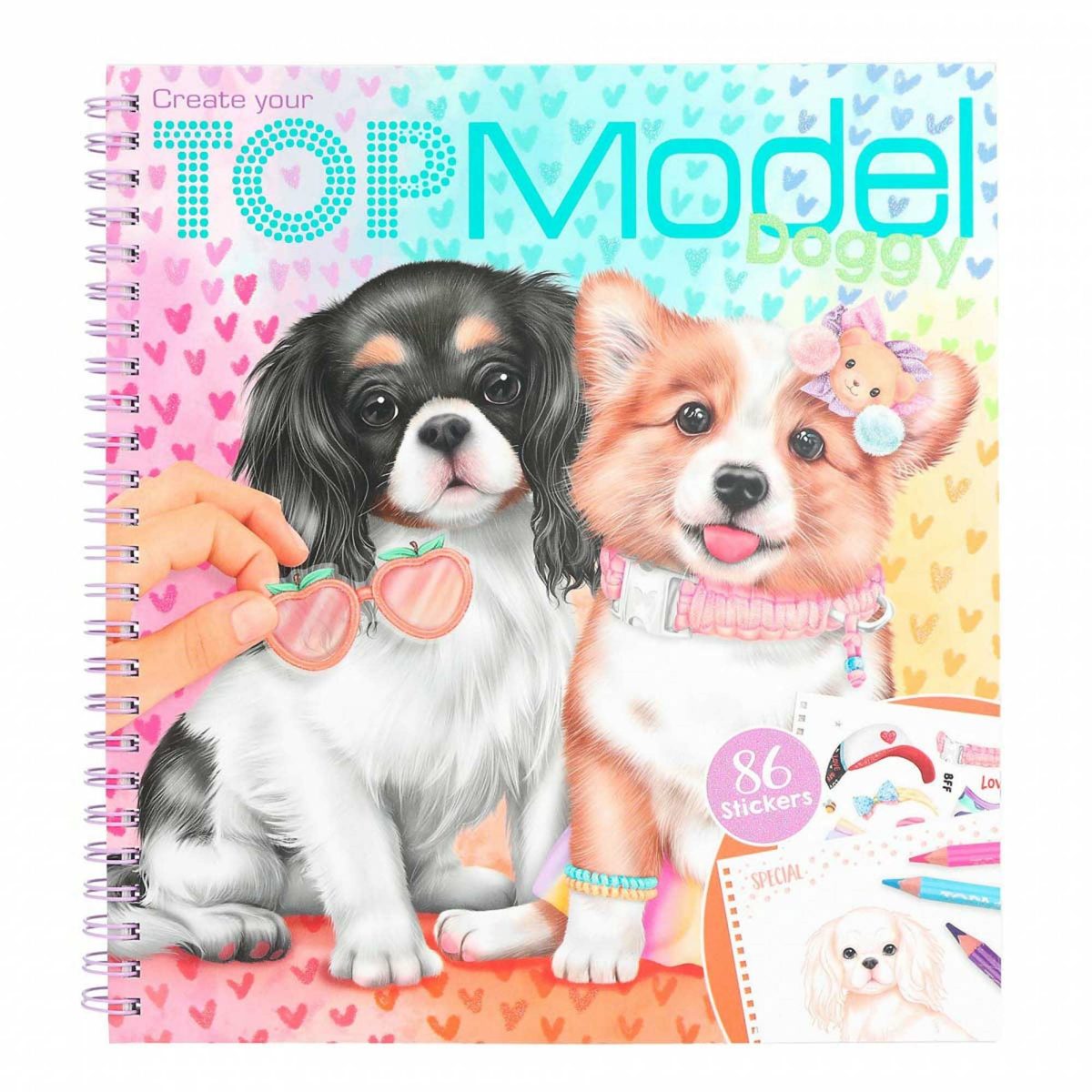 TOPModel Doggy Målarbok|