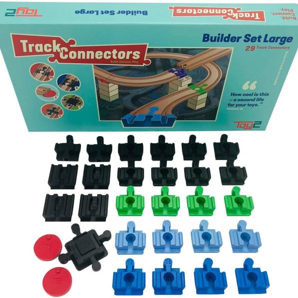 TOY2 Track Connector Builder Set Large Kopplingar|