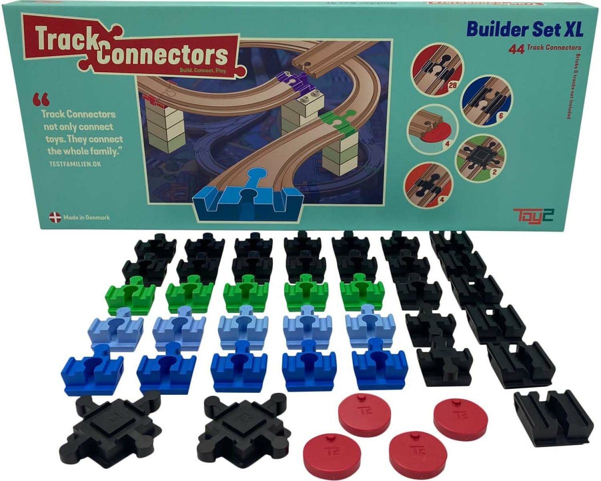 TOY2 Track Connector Builder Set XL Kopplingar|Flerfärgad