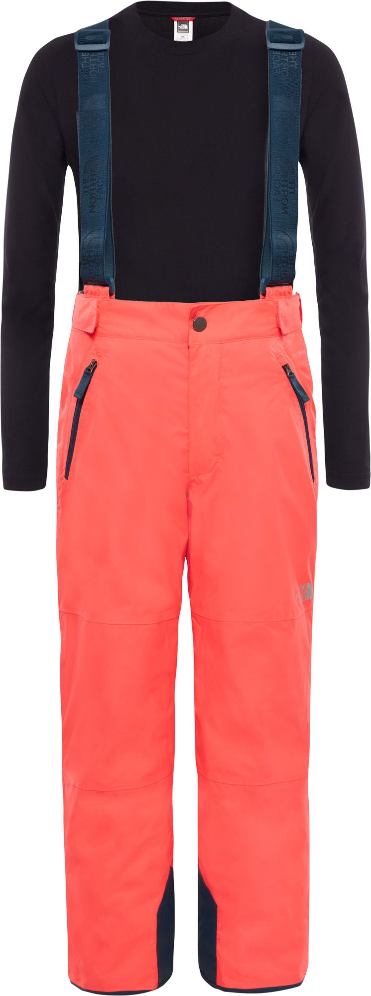 The North Face Snowquest Suspender Plus Byxa Barn|Rocket Red L