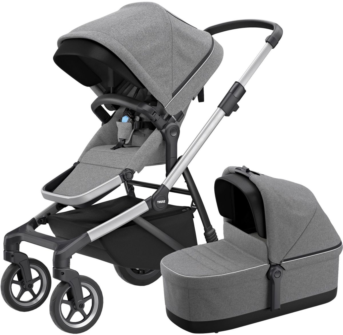 Thule Sleek Duovagn|Grey Melange