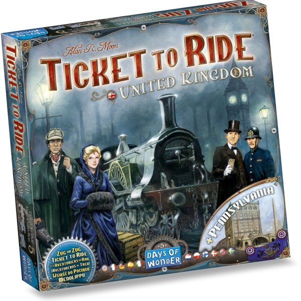 Ticket To Ride Map Collection United Kingdom + Pennsylvania