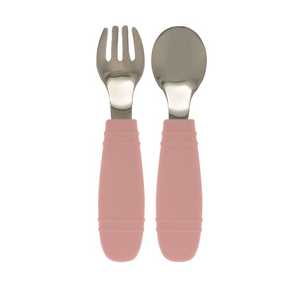 Tiny Tot Fork &  Spoon|Pink