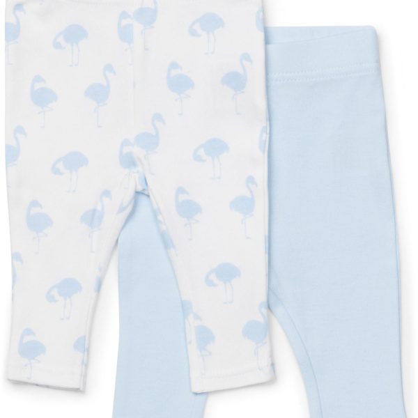 Tiny Treasure Lexi Leggings 2-Pack|Blue/Flamingo 62