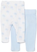 Tiny Treasure Lexi Leggings 2-Pack|Blue/Palm 56