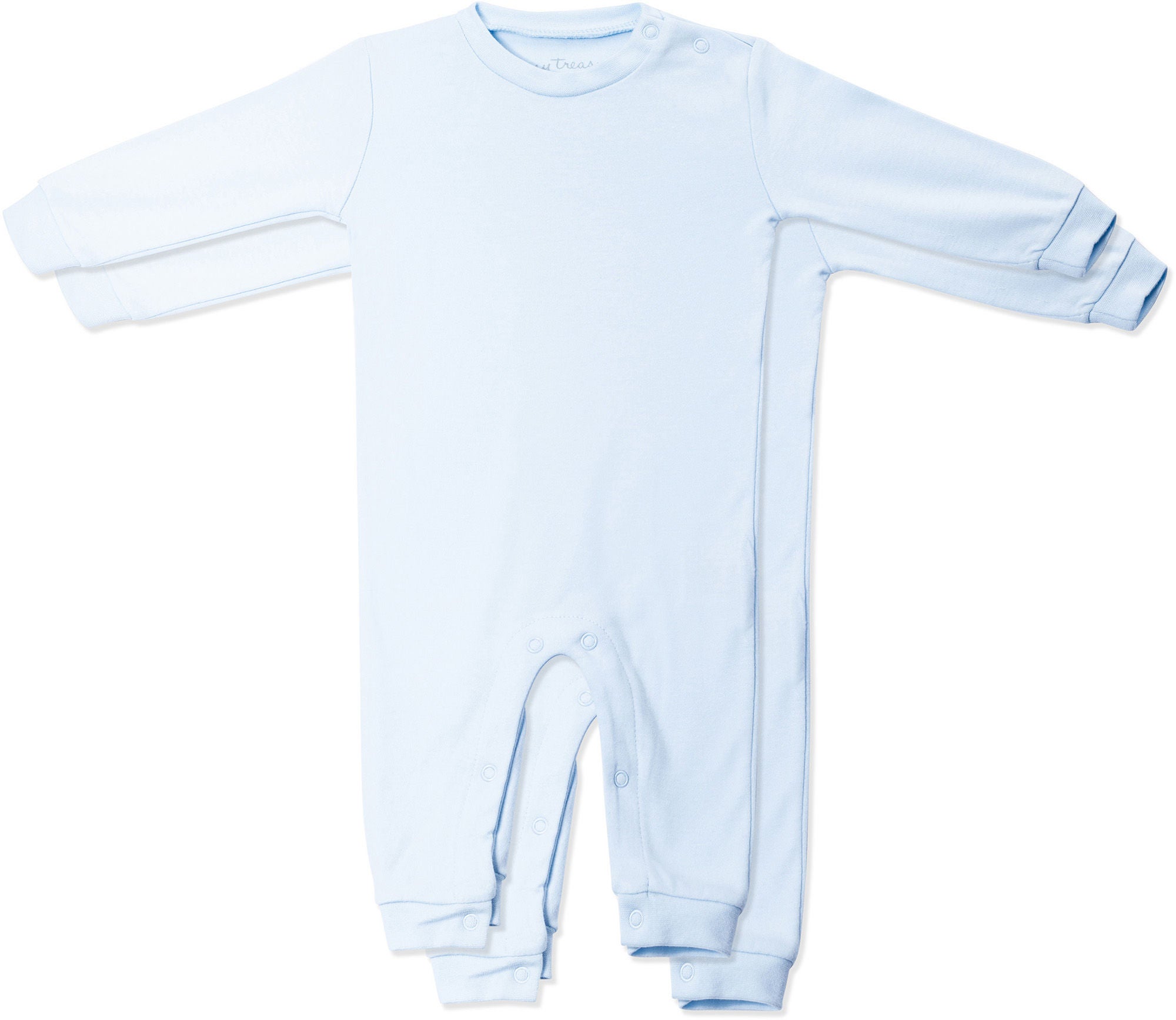 Tiny Treasure Maxime Jumpsuit 2-Pack|Baby Blue 68