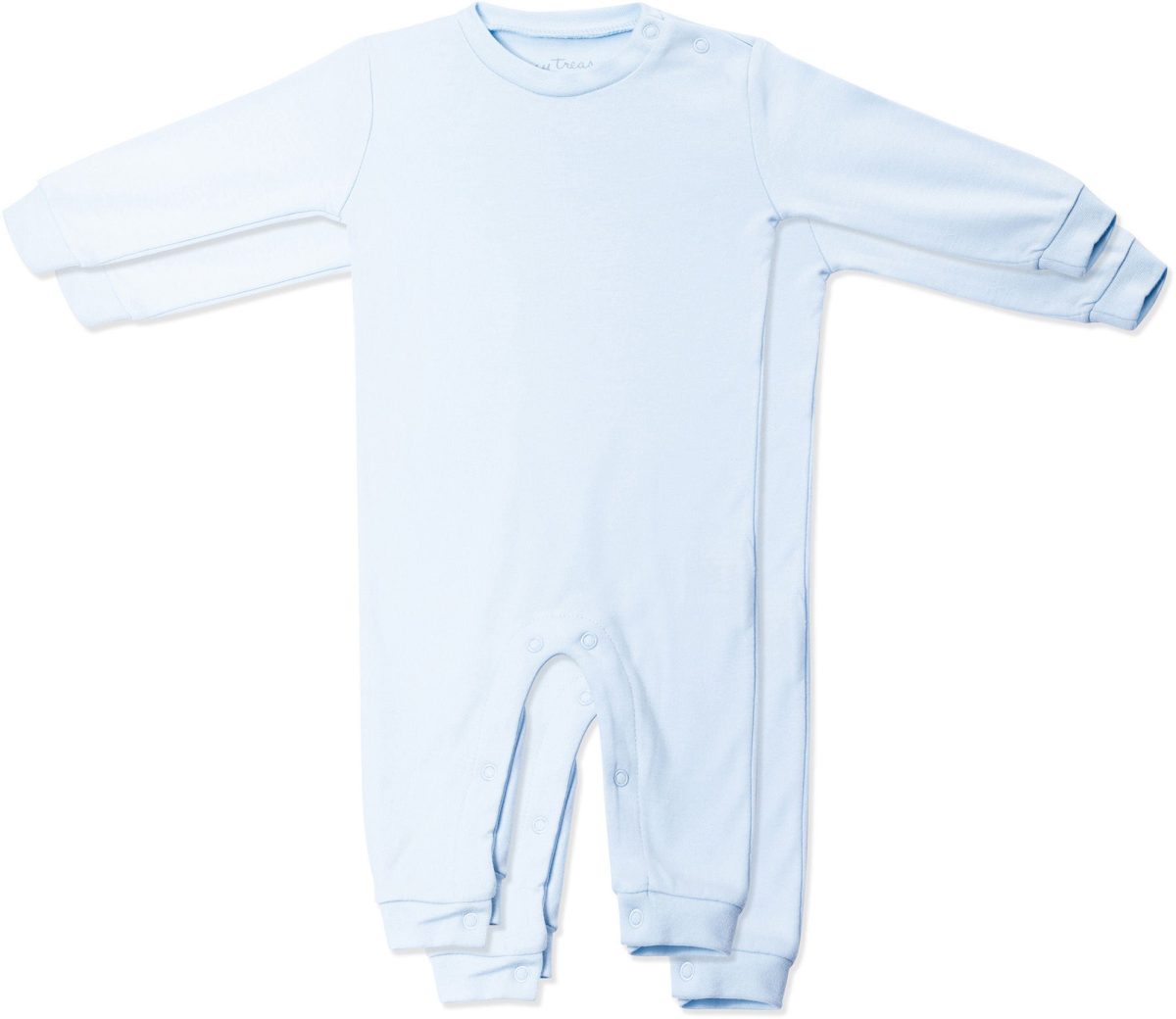 Tiny Treasure Maxime Jumpsuit 2-Pack|Baby Blue 80