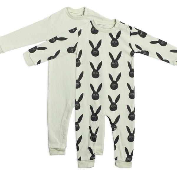 Tiny Treasure Maxime Jumpsuit 2-pack|Almost Aqua 62