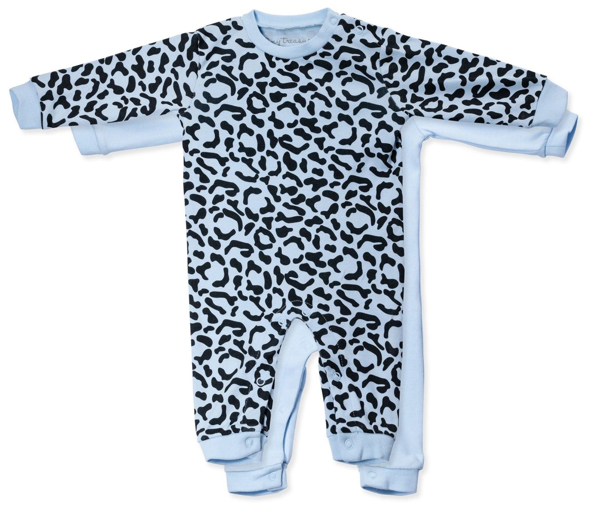 Tiny Treasure Maxime Jumpsuit 2-pack|Baby Blue 62