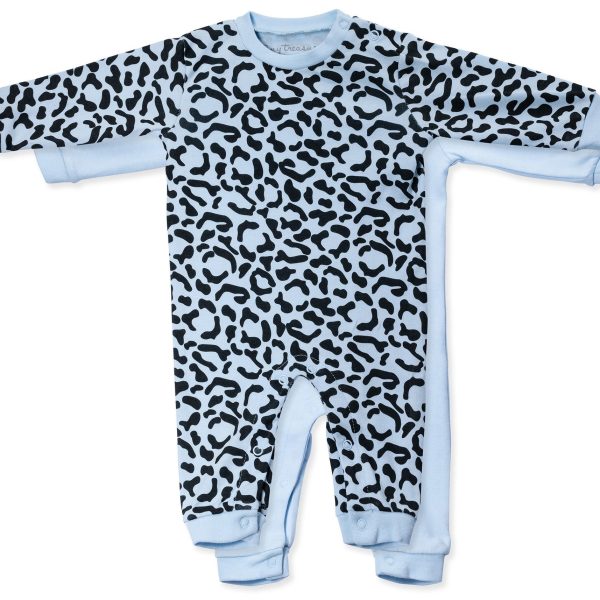 Tiny Treasure Maxime Jumpsuit 2-pack|Baby Blue 62