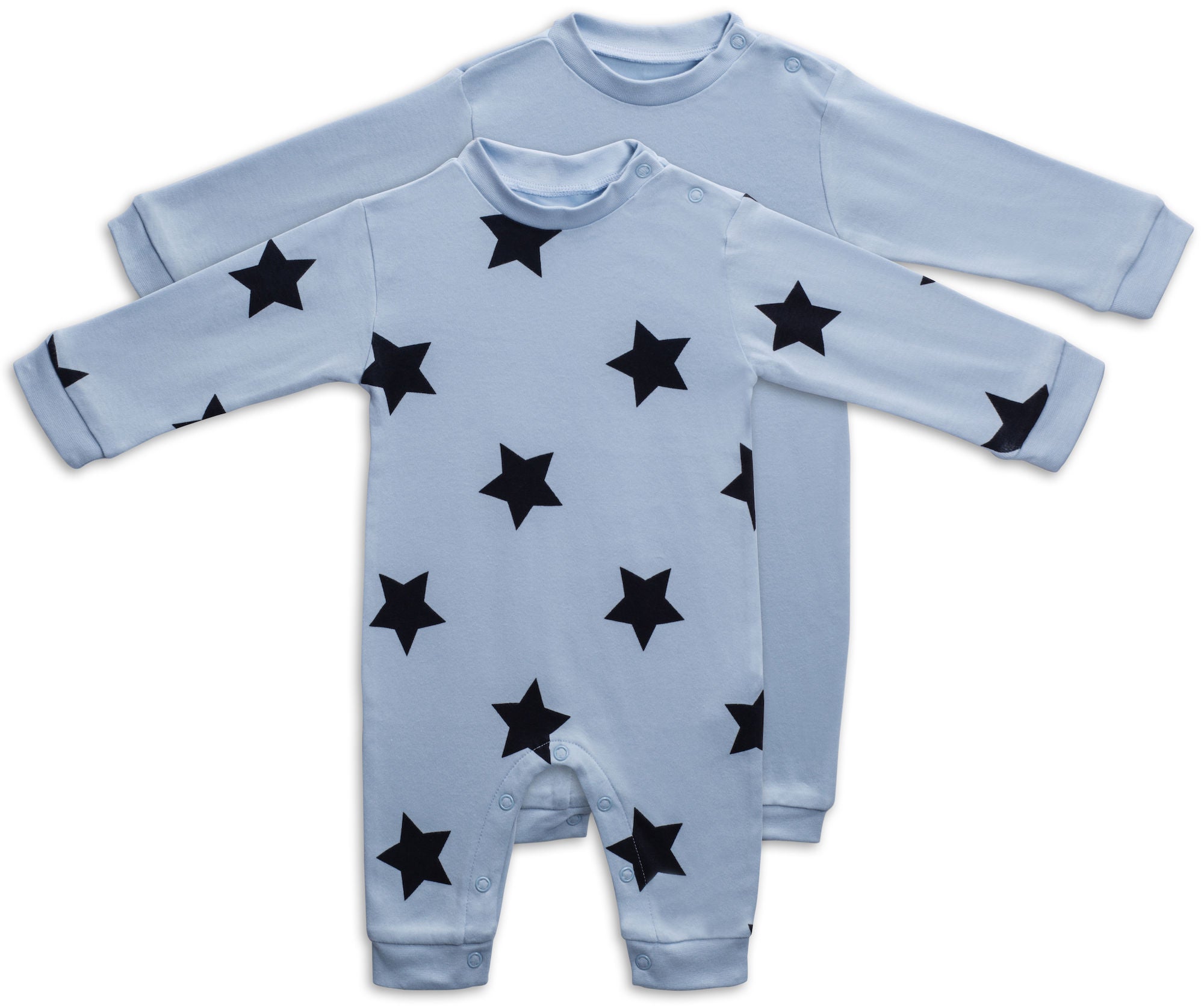 Tiny Treasure Maxime Jumpsuit 2-pack|Baby Blue 68