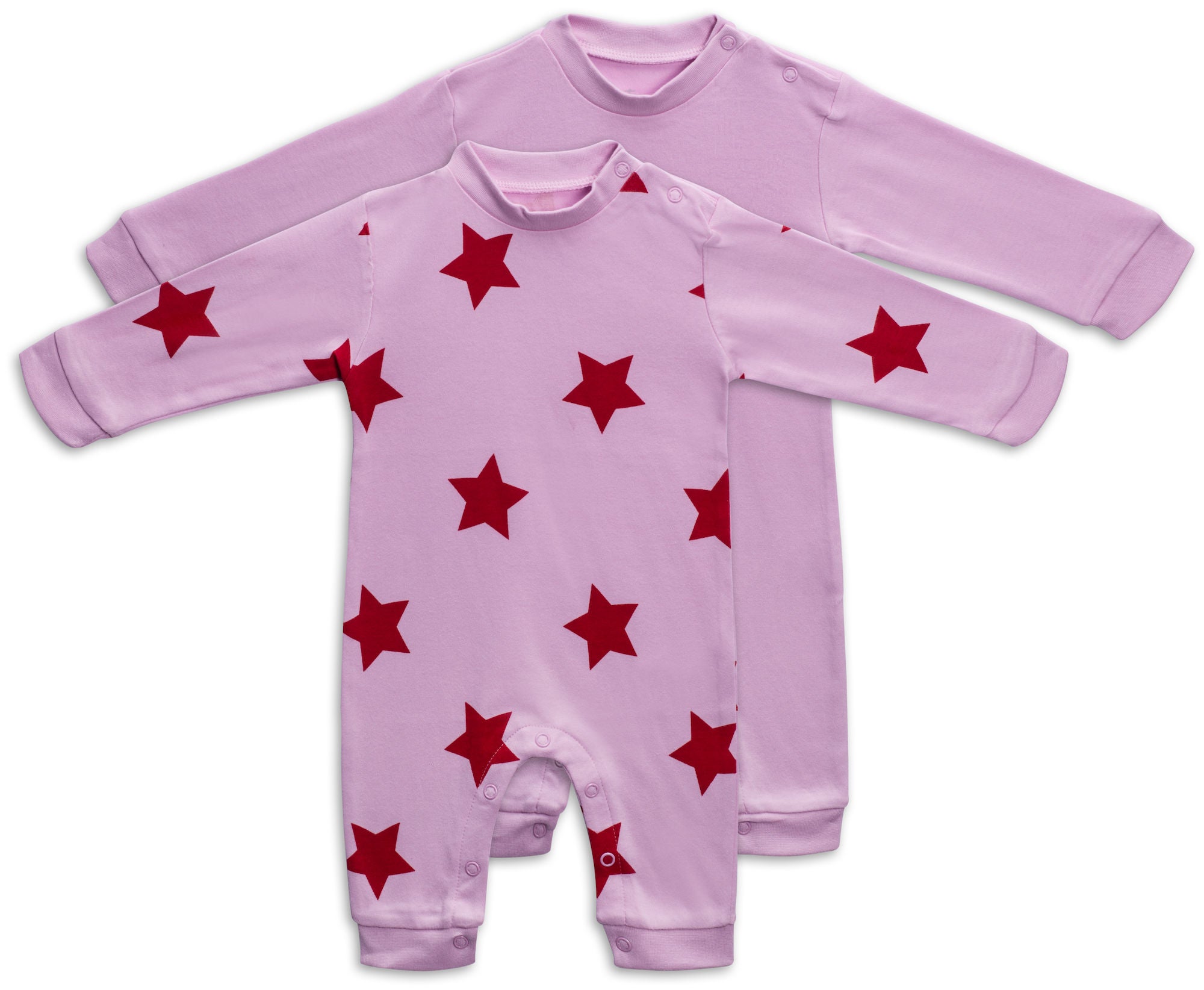 Tiny Treasure Maxime Jumpsuit 2-pack|Pink Lavender 68