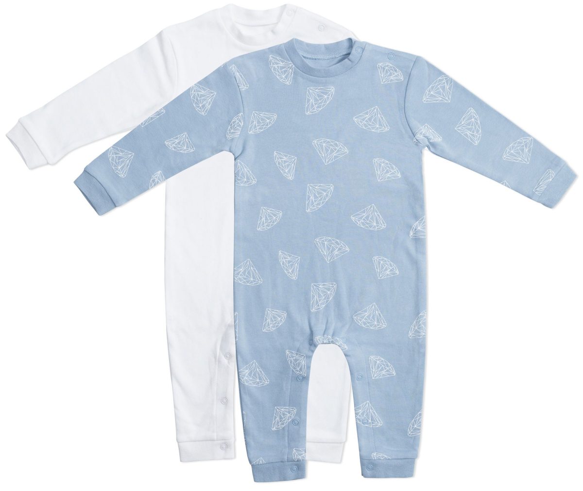 Tiny Treasure Maxime Pyjamas 2-Pack|Light Blue 56