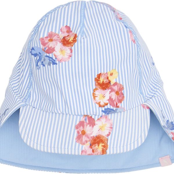 Tom Joules Solhatt|Blue Floral Stripe 8-12 År