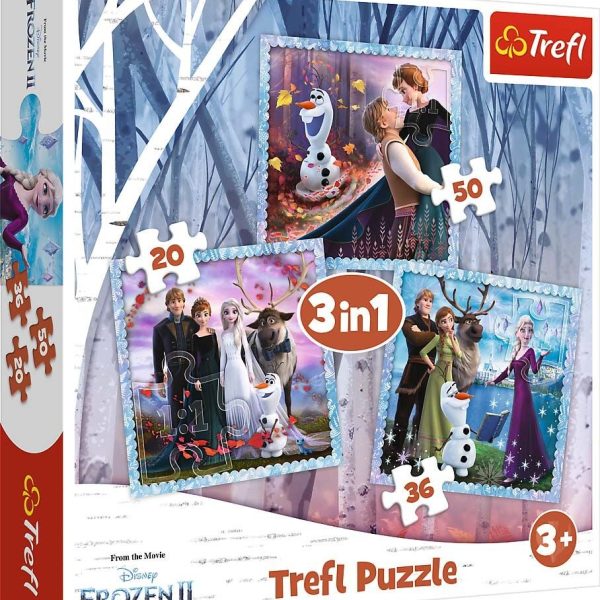 Trefl Disney Frozen 2 Pussel 3-i-1|