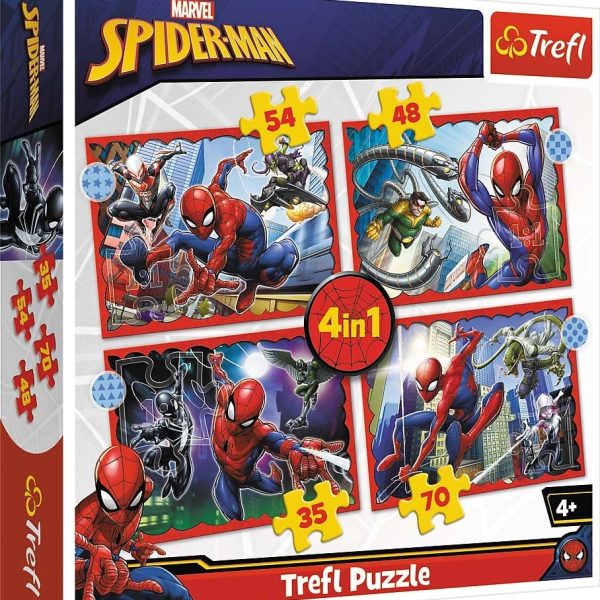 Trefl Disney Marvel Pussel Spider-Man 4-in-1|